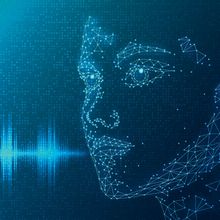 Illustration of talking AI