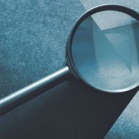 a magnifying glass