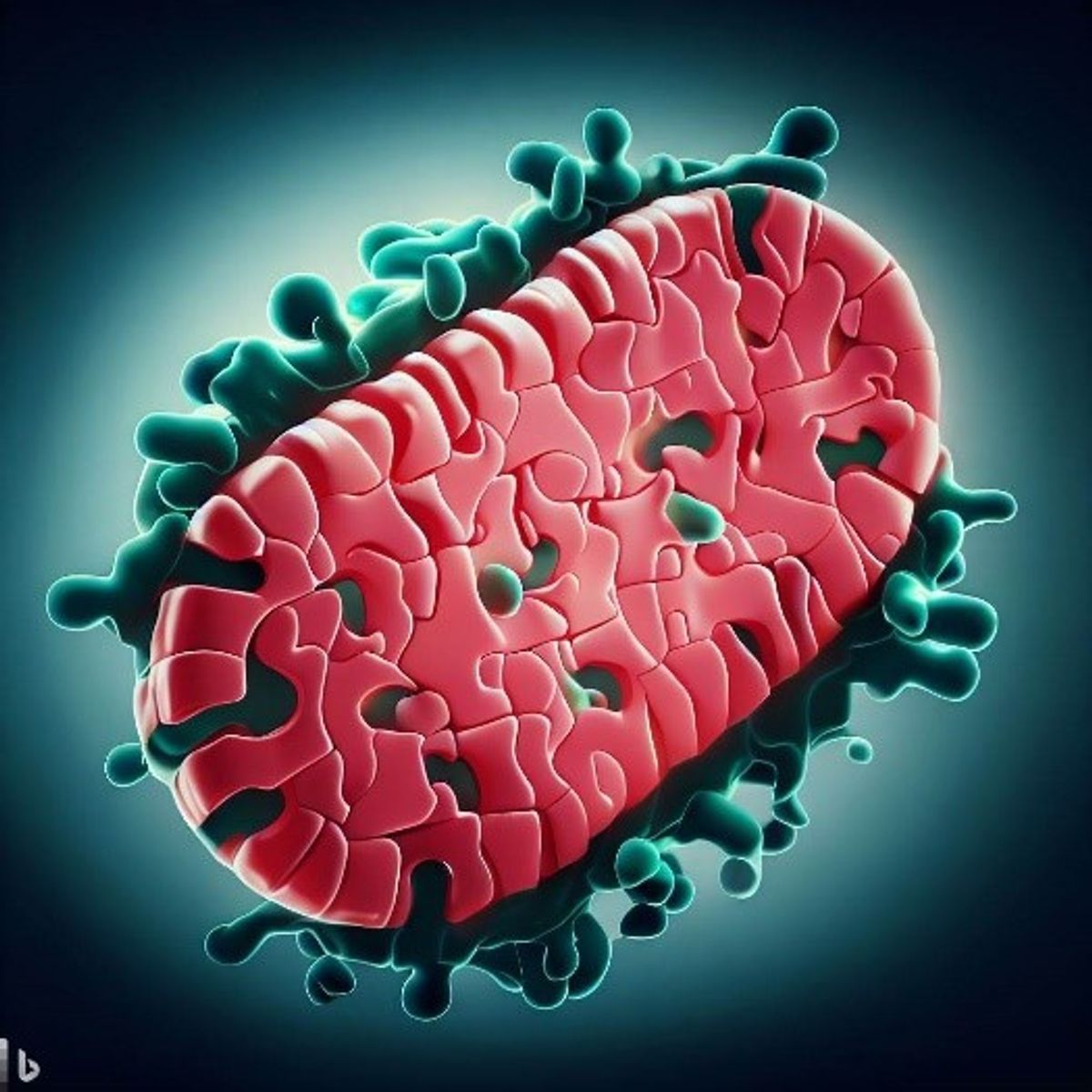 Kate Adamala enjoys creating AI images of synthetic cells. This conceptual image was generated in response to prompts such as “synthetic cell”, “artificial life”, and “jigsaw puzzle biology”. Kate Adamala enjoys creating AI images of synthetic cells. This conceptual image was generated in response to prompts such as “synthetic cell”, “artificial life”, and “jigsaw puzzle biology”.